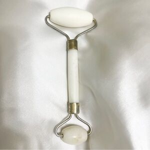 White Jade Facial Roller Lymphatic Drainage Face Contour Skincare Beauty Tool